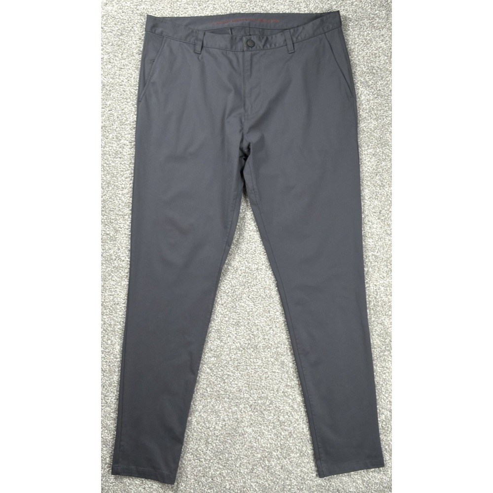 Rhone Commuter Slim Fit Pants Men's 36 Gray Performance Travel Casual